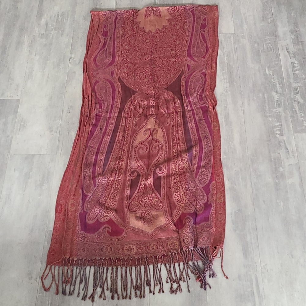 Soft Earth Toned Shawl - Picture 3 of 4